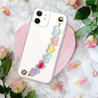 iPhone 12 MINI Deksel med kjede (gjennomsiktig)