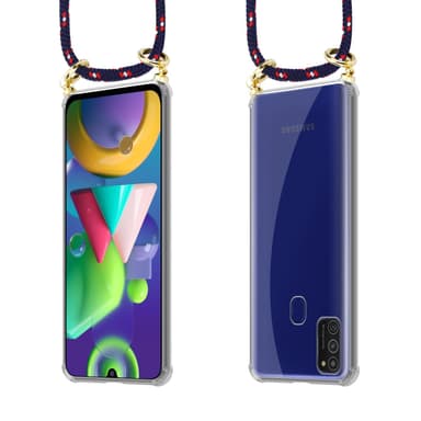 Samsung Galaxy M21 / M30s Deksel med Halskjede (blå)