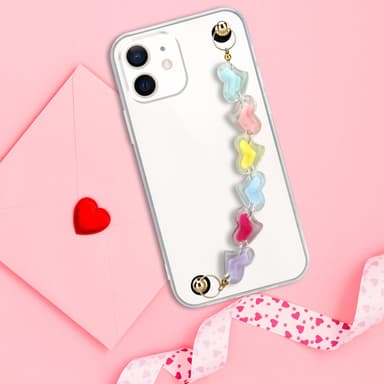 iPhone 12 MINI Deksel med kjede (gjennomsiktig)