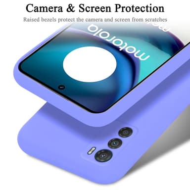 Motorola MOTO G42 silikondeksel case (lilla)
