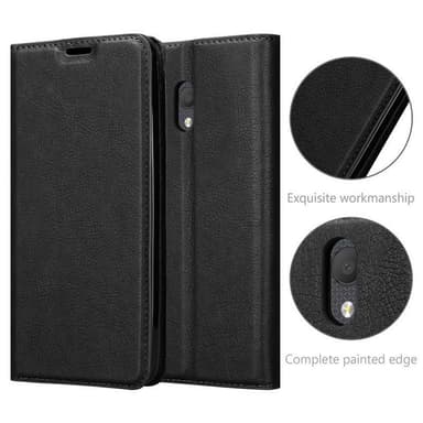 Alcatel 1C 2019 lommebokdeksel case (svart)