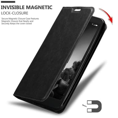 Alcatel 1C 2019 lommebokdeksel case (svart)
