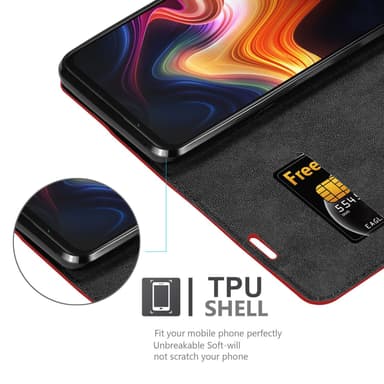 ZTE Nubia PLAY 5G lommebokdeksel case (rød)