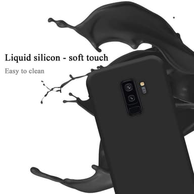 Samsung Galaxy S9 PLUS silikondeksel case (svart)