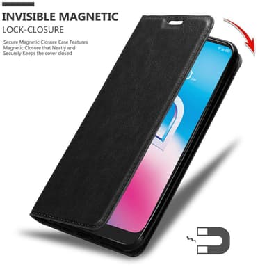 Alcatel 3L 2020 lommebokdeksel case (svart)