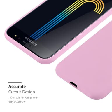 Deksel Samsung Galaxy J7 PLUS / C8 Silikon cover (rosa)