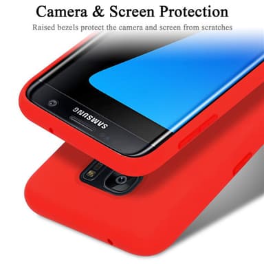 Samsung Galaxy S7 EDGE silikondeksel case (rød)