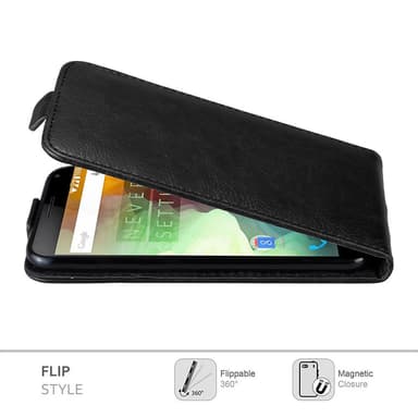 OnePlus 2 deksel flip cover (svart)