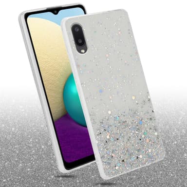Samsung Galaxy A02 / M02 Silikondeksel Glitter