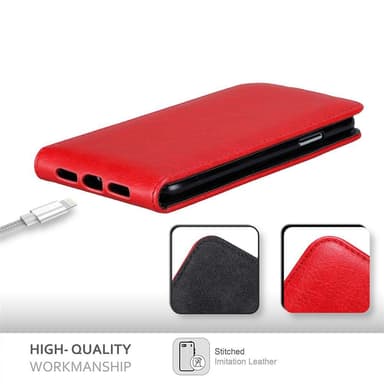 iPhone X / XS deksel flip cover (rød)