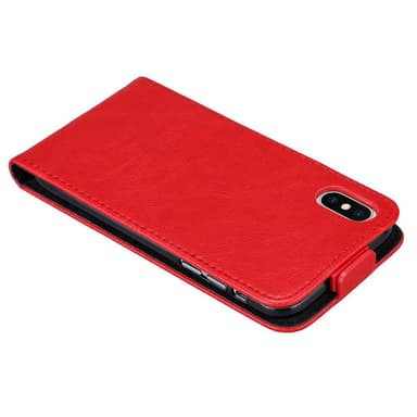 iPhone X / XS deksel flip cover (rød)