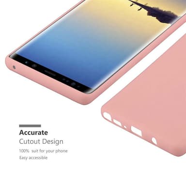 Deksel Samsung Galaxy NOTE 8 Silikon cover (rosa)