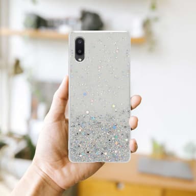 Samsung Galaxy A02 / M02 Silikondeksel Glitter