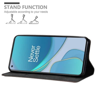 OnePlus 8T lommebokdeksel case (brun)
