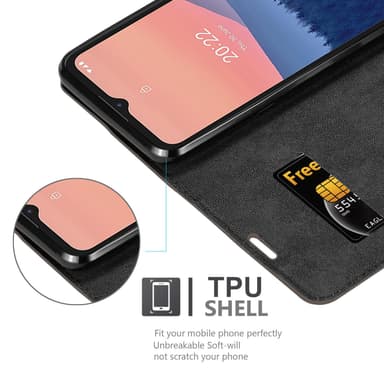 Nokia C21 lommebokdeksel case (brun)