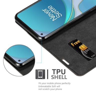 OnePlus 8T lommebokdeksel case (brun)