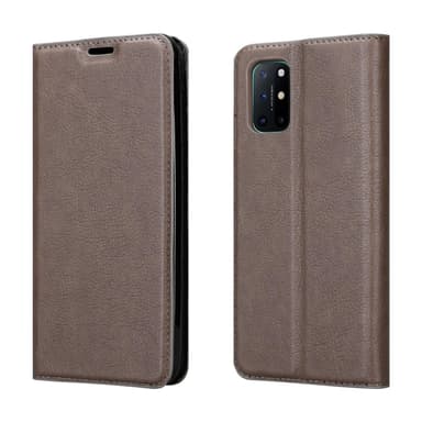 OnePlus 8T lommebokdeksel case (brun)