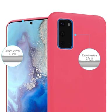 Deksel Samsung Galaxy S20 Silikon cover (rød)