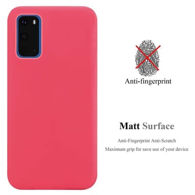 Deksel Samsung Galaxy S20 Silikon cover (rød)