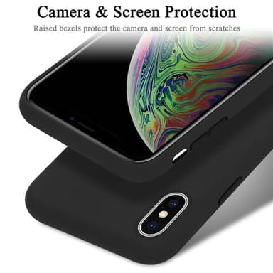iPhone XS MAX silikondeksel case (svart)