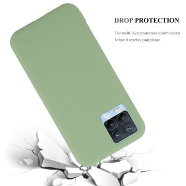 Deksel Realme 8 4G / 8 PRO Silikon cover (grønn)