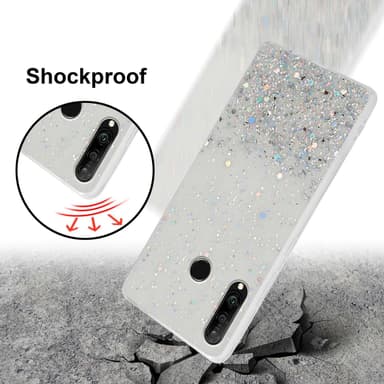 Huawei P30 LITE Silikondeksel Glitter (gjennomsiktig)