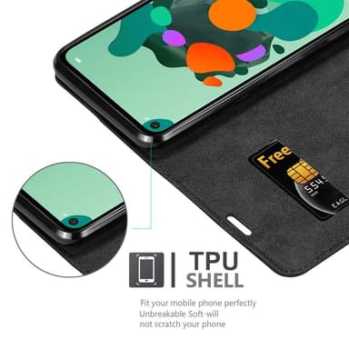 Huawei MATE 30 LITE lommebokdeksel case (svart)
