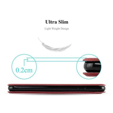 Samsung Galaxy NOTE 5 lommebokdeksel cover (rød)
