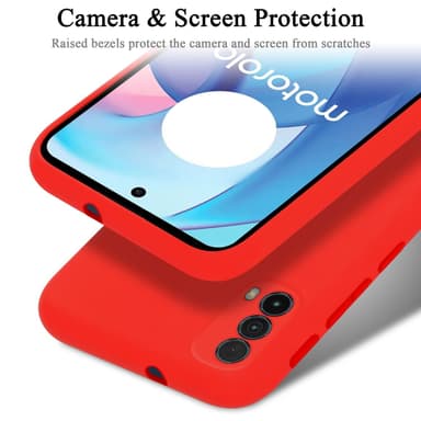 Motorola MOTO E20 / E30 / E40 silikondeksel case (rød)
