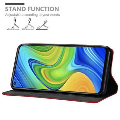 Xiaomi RedMi 10X 4G lommebokdeksel case (rød)