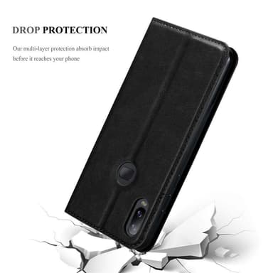 Samsung Galaxy A6s lommebokdeksel case (svart)
