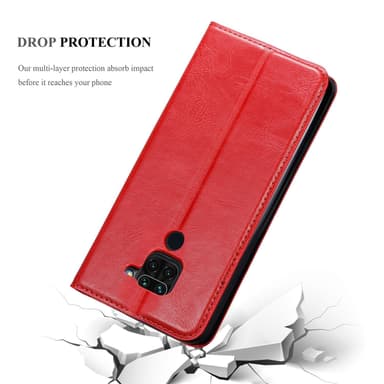 Xiaomi RedMi 10X 4G lommebokdeksel case (rød)