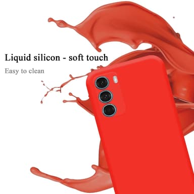 Motorola MOTO G200 5G silikondeksel case (rød)