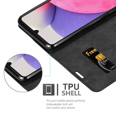 Samsung Galaxy A33 5G lommebokdeksel case (svart)