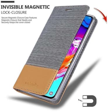 Samsung Galaxy A70 / A70s lommebokdeksel etui (grå)