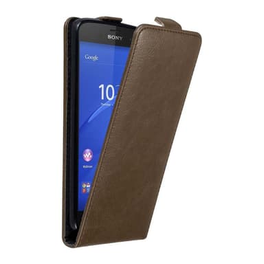 Sony Xperia Z3 COMPACT deksel flip cover (brun)