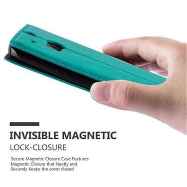HTC ONE M8 lommebokdeksel case (turkis)