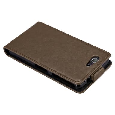 Sony Xperia Z3 COMPACT deksel flip cover (brun)