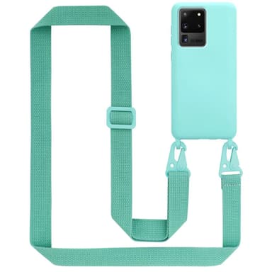 Deksel Samsung Galaxy S20 ULTRA med Halskjede (turkis)