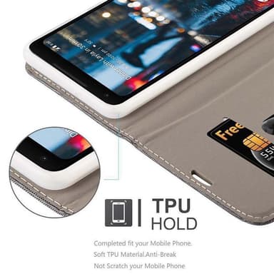 Google PIXEL 2 XL lommebokdeksel etui (grå)