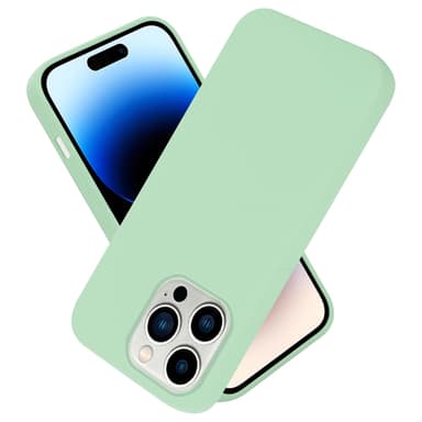 iPhone 14 PRO silikondeksel case (grønn)