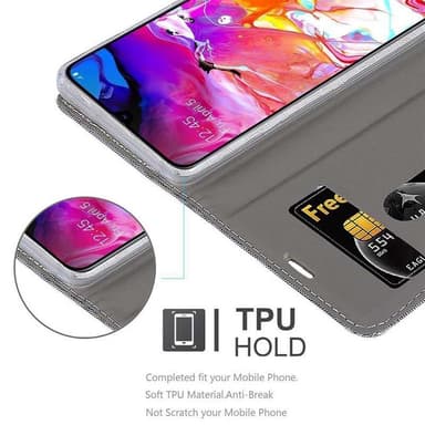 Samsung Galaxy A70 / A70s lommebokdeksel etui (grå)