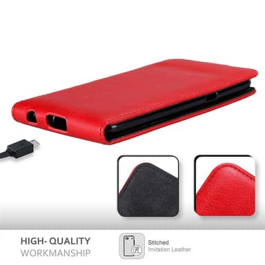 LG X POWER deksel flip cover (rød)
