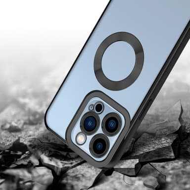 iPhone 13 PRO silikondeksel Krom case (gjennomsiktig)