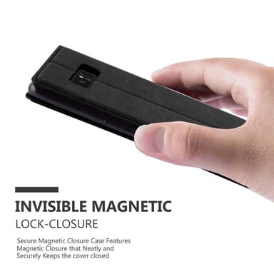 Samsung Galaxy NOTE 8 lommebokdeksel case (svart)