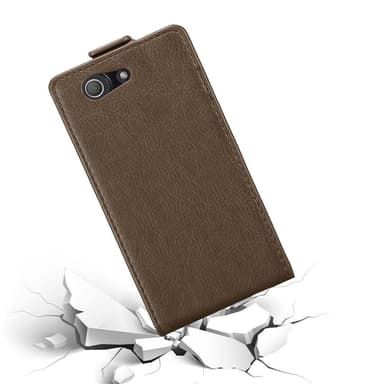 Sony Xperia Z3 COMPACT deksel flip cover (brun)