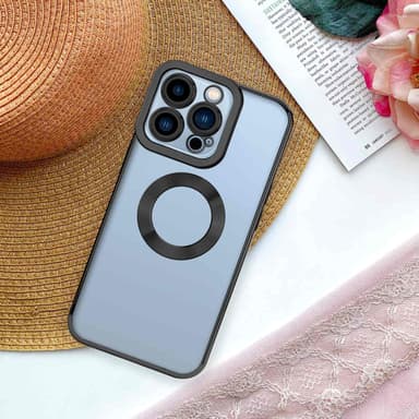 iPhone 13 PRO silikondeksel Krom case (gjennomsiktig)