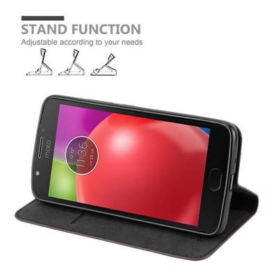 Motorola MOTO E4 lommebokdeksel case (brun)