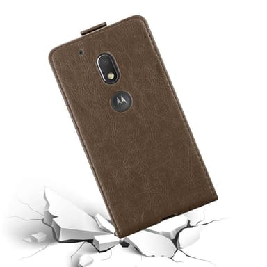 Motorola MOTO G4 PLAY deksel flip cover (brun)