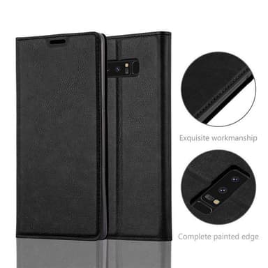 Samsung Galaxy NOTE 8 lommebokdeksel case (svart)